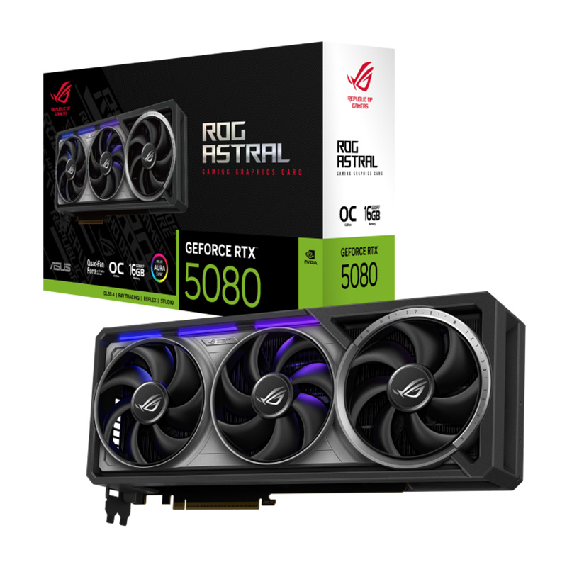 Asus ROG Astral GeForce RTX 5080 16G OC Graphics Card (ROG-ASTRAL-RTX5080-O16G-GAMING)