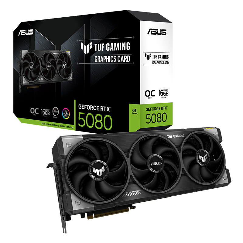 Asus TUF Gaming GeForce RTX 5080 16G OC Graphics Card (TUF-RTX5080-O16G-GAMING)