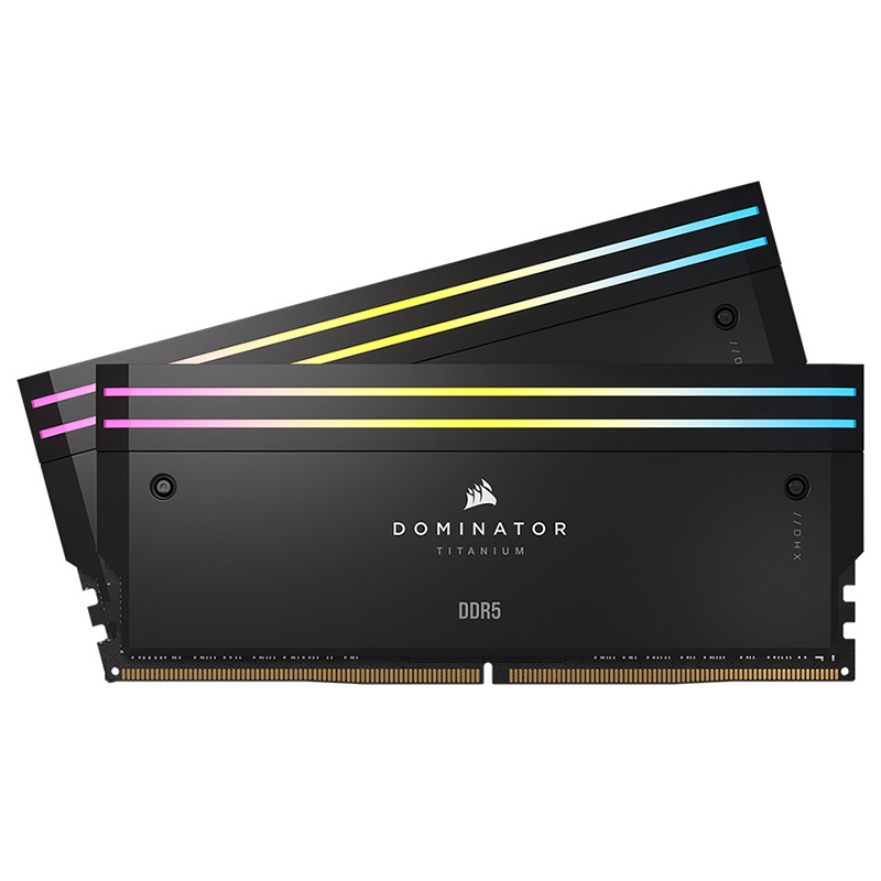 Corsair 32GB (2x16GB) CMP32GX5M2X6600C32 Dominator Titanium RGB CL32 6600MHz DDR5 RAM - Black