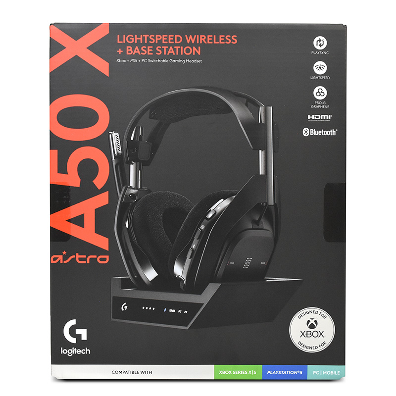 Logitech ASTRO A50 X LIGHTSPEED Wireless Gaming Headset with Base Station - Black (939-002129)