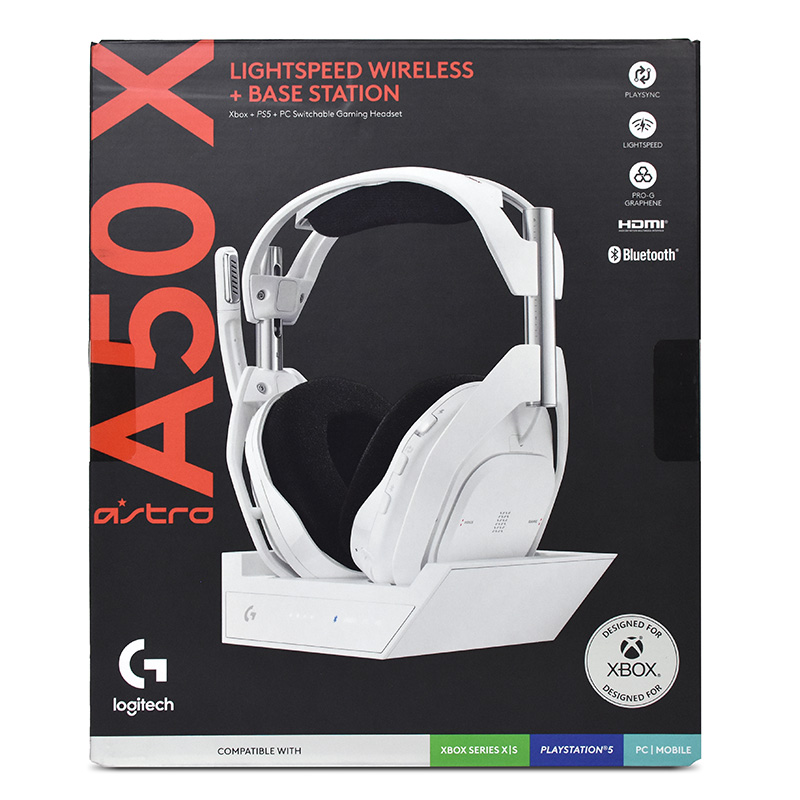 Logitech ASTRO A50 X LIGHTSPEED Wireless Gaming Headset with Base Station - White (939-002135)