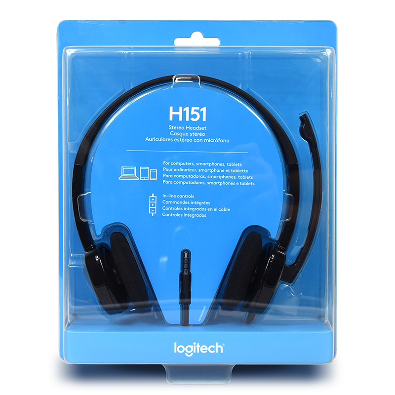 Logitech H151 Headset - Black (981-000587)