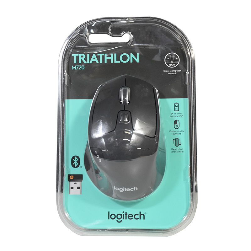 Logitech M720 Triathlon Multi-Device Wireless Bluetooth Mouse (910-004792)