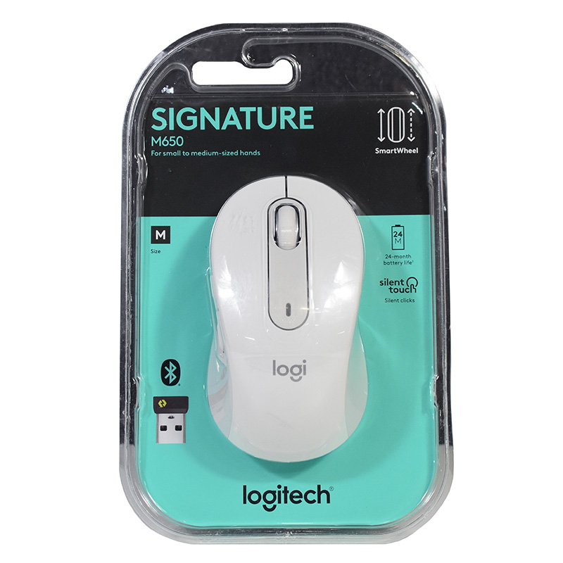 Logitech Signature M650 Wireless Mouse - Off White (910-006264)