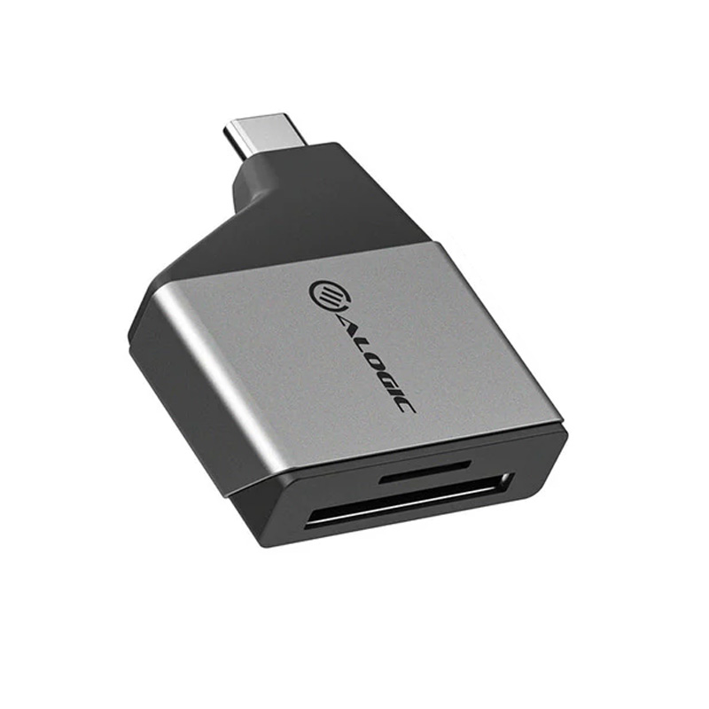 Alogic Ultra Mini USB-C to SD and Micro SD Card Reader Adapter - Space Grey (ULCSDMN-SGR)