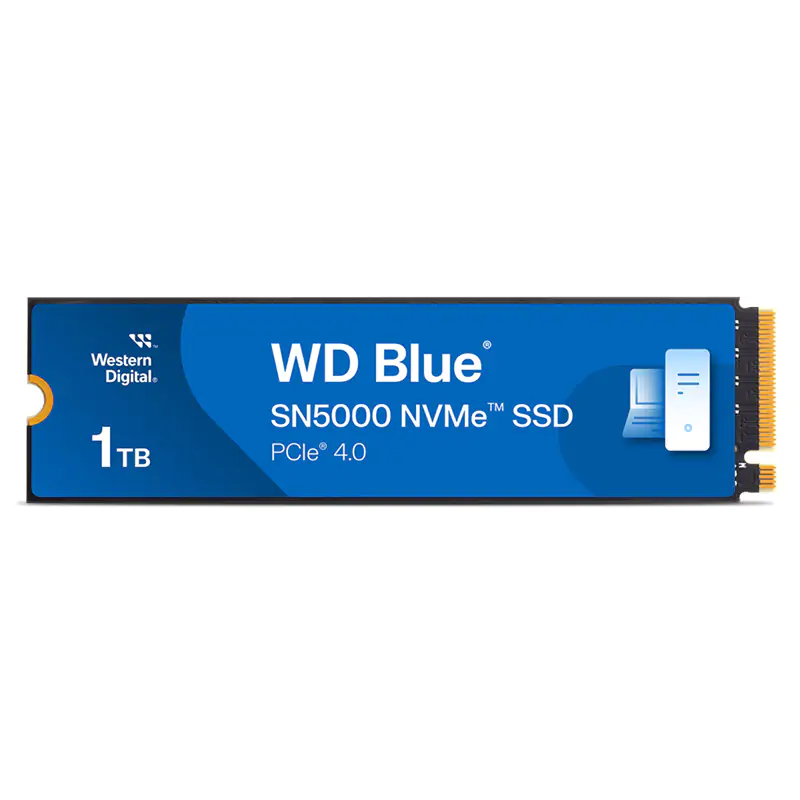 Western Digital 1TB Blue SN5000 WDS100T4B0E M.2 2280 NVMe PCIe 4.0 SSD