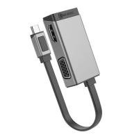 Alogic MagForce Duo Play 2-in-1 Adapter - Space Grey (ULCVGHD-SGR)