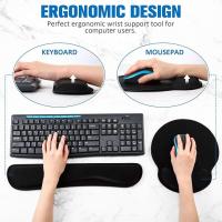 Mouse-Mouse-Pads-Keyboard-Wrist-Rest-Pad-and-Full-Ergonomic-Mouse-Pad-with-Wrist-Support-Included-for-Set-Memory-Foam-Cushion-When-Typing-on-Computer-Mac-Laptop-Black-8