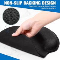 Mouse-Mouse-Pads-Keyboard-Wrist-Rest-Pad-and-Full-Ergonomic-Mouse-Pad-with-Wrist-Support-Included-for-Set-Memory-Foam-Cushion-When-Typing-on-Computer-Mac-Laptop-Black-9