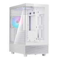 SilverStone Lucid 04 Panoramic Micro-ATX Case - White (SST-LD04-W-ARGB)