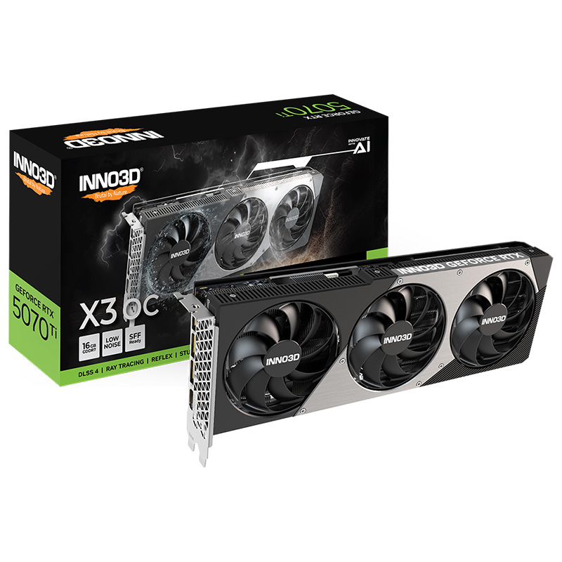 Inno3D GeForce RTX 5070 Ti X3 OC 16G Graphics Card (N507T3-16D7X-176068N)