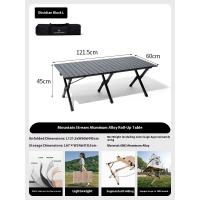 MOBI GARDEN ShanJian Outdoor Portable Aluminum Alloy Camping Table –  L - BLACK