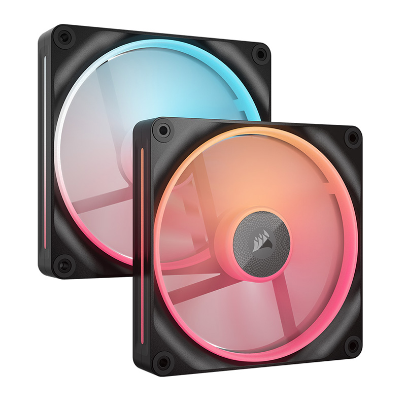 Corsair LX140-R RGB Black 140mm PWM Reverse Fan - 2 Pack (CO-9051052-WW)