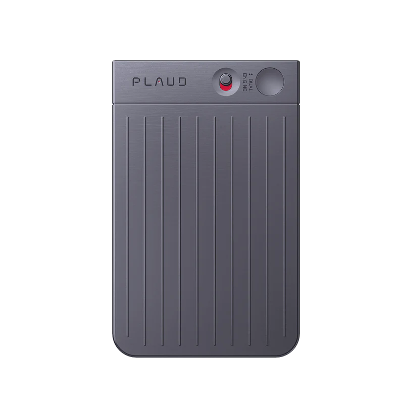 PLAUD NOTE AI Voice Recorder w/Case, App Control, Transcribe & Summarize Empowered by LLM, Support 112 Languages, 64GB Memory Black
