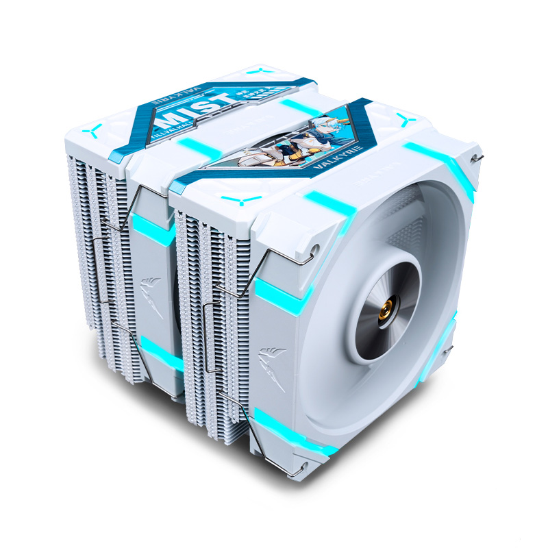 Valkyrie DL125 ARGB Dual Tower Air CPU Cooler - White Mist (DL125 Mist)