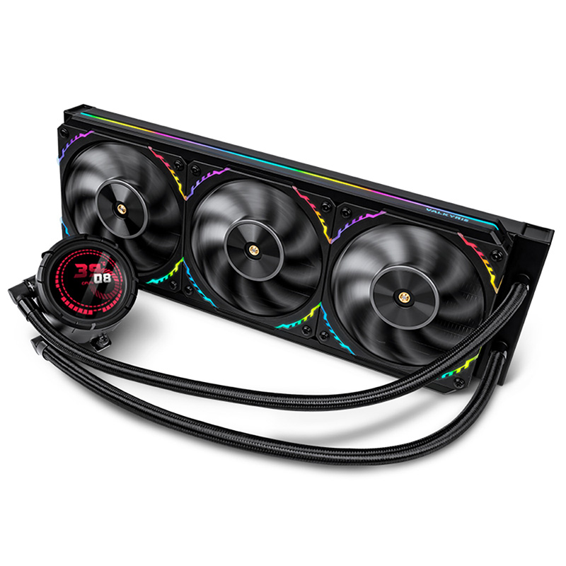 Valkyrie V360 AIO CPU Cooling with 2.1in LCD Display - Dracula Black (VK-V360-Dracula Black)
