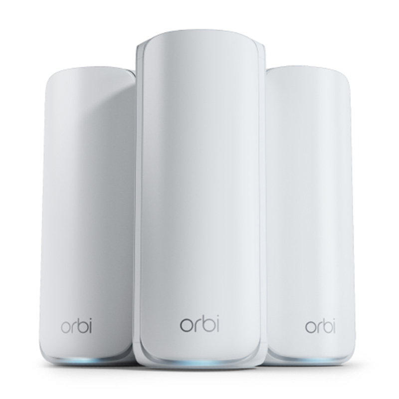 Netgear Orbi BE11000 Tri-Band WiFi 7 Mesh System - 3 Pack (RBE773-100APS)