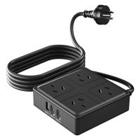 Powerboards-and-Adapters-JHL-WT-2409-4-X-AC-Outlet-2-X-Type-C-1-X-USB-Ports-with-SAA-Power-Board-Black-PB-WT-2409-B-2