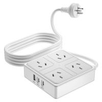 Generic WT-2409 4 X AC Outlet + 2 X Type C + 1 X USB Ports with SAA Power Board - White (PB-WT-2409-W)