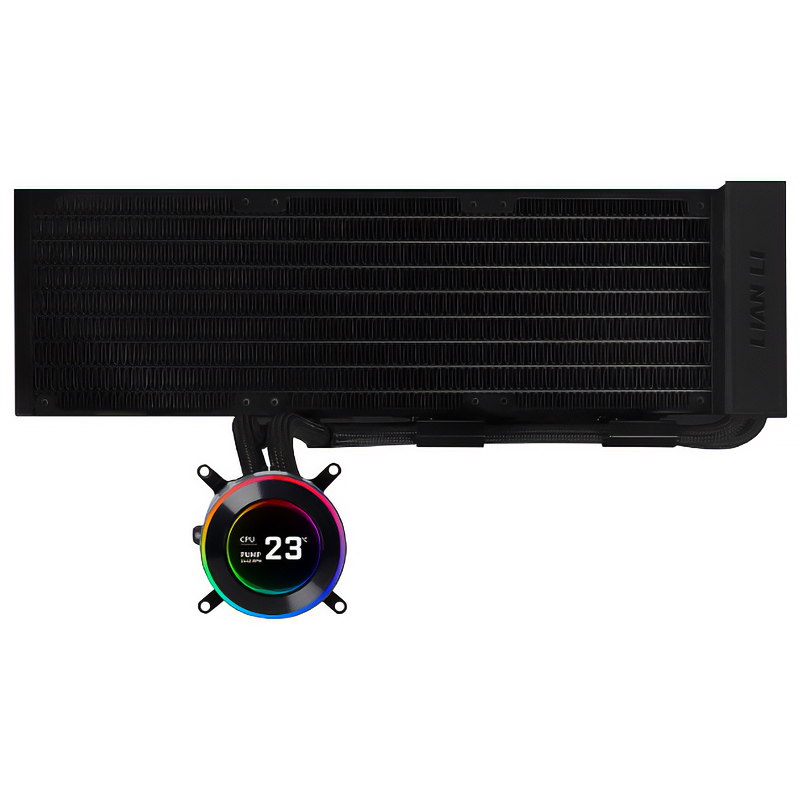 Lian Li Hydroshift II LCD-C 360N 320 Fanless CPU Cooler - Black (GHS2LCD36B)