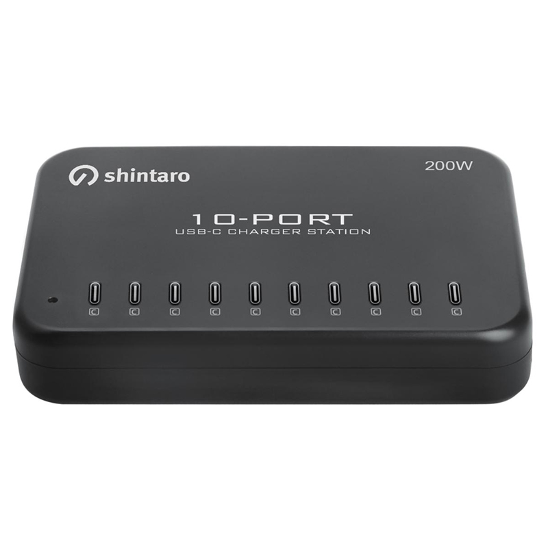 Shintaro 200W 10 Port USB-C GaN Charger (SH-MDUC-10C)