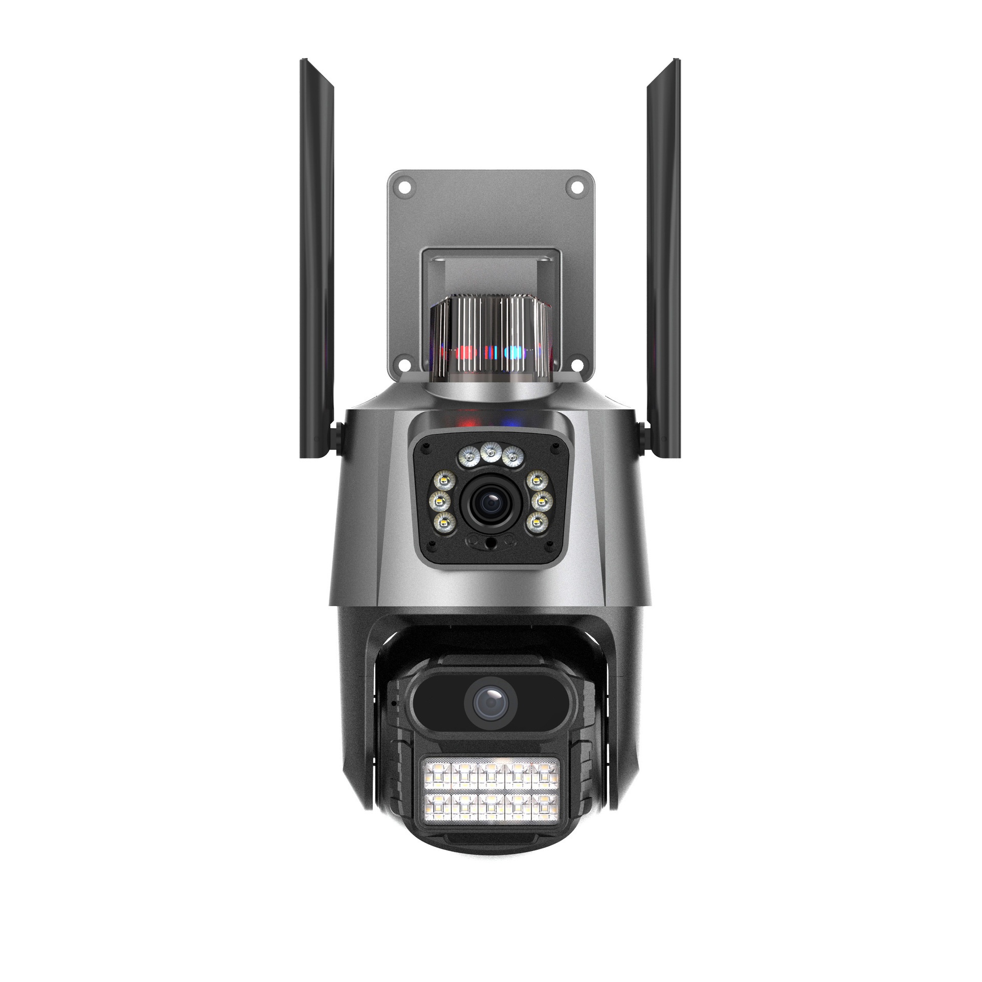Dual-Lens Outdoor Security Camera – 360° Panoramic Wireless WiFi Surveillance