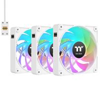 Thermaltake CT140 EX Reverse Blades ARGB 140mm PWM White Fan - 3 Pack (CL-F195-PL14SW-A)