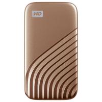 Western Digital My Passport 1TB USB-C Portable SSD - Gold (WDBAGF0010BGD-WESN)