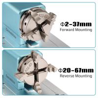 Laser-Engravers-Rotary-Module-Kit-for-Prover-XL-4030-V1-Prover-XL-6050-Plus-CNC-Router-Machine-with-NEMA23-Planetary-Geared-Stepper-Motor-4-Jaw-Chuck-10-1-Speed-Red-4