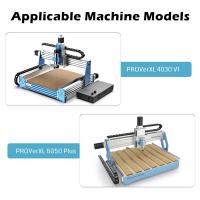 Laser-Engravers-Rotary-Module-Kit-for-Prover-XL-4030-V1-Prover-XL-6050-Plus-CNC-Router-Machine-with-NEMA23-Planetary-Geared-Stepper-Motor-4-Jaw-Chuck-10-1-Speed-Red-6