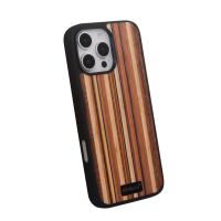 for iPhone 15 Plus Magnetic Wood Case. Unique & Classy Shockproof Protective Cover. Compatible with MagSafe Magnetic Charging. (Color Wood)