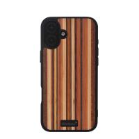 for iPhone 16 Magnetic Wood Case. Unique & Classy Shockproof Protective Cover. Compatible with MagSafe Magnetic Charging. (Color Wood, iPhone 16 