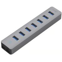 USB-Hubs-Cruxtec-7-Port-Aluminum-USB-3-0-Hub-with-USB-C-Power-Supply-Port-AU3-H7-SG-3
