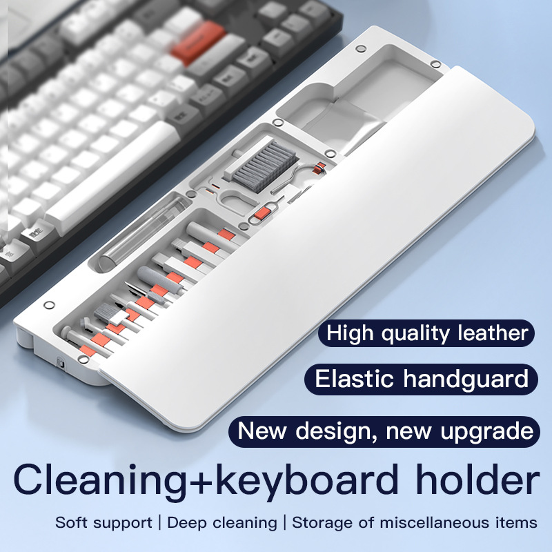 Cleaning Brushes Kit Screen Cleaning Cloth Cleaner Preferred Leather Fabric With Mobile Phone Holder Keyboard Wrist Rest