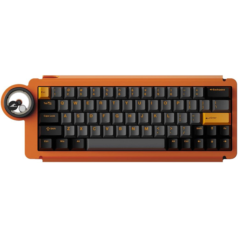 Dry Studio Ice Ring 63 RT HE Magnetic Switch 8K Wired Gaming Keyboard - Starburst Orange (KBDSIR63OR)