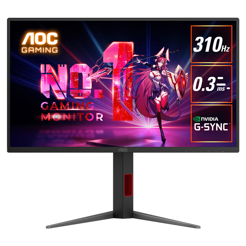 AOC 24.5in FHD 310Hz Fast IPS G-Sync Compatible Gaming Monitor (25G4S)