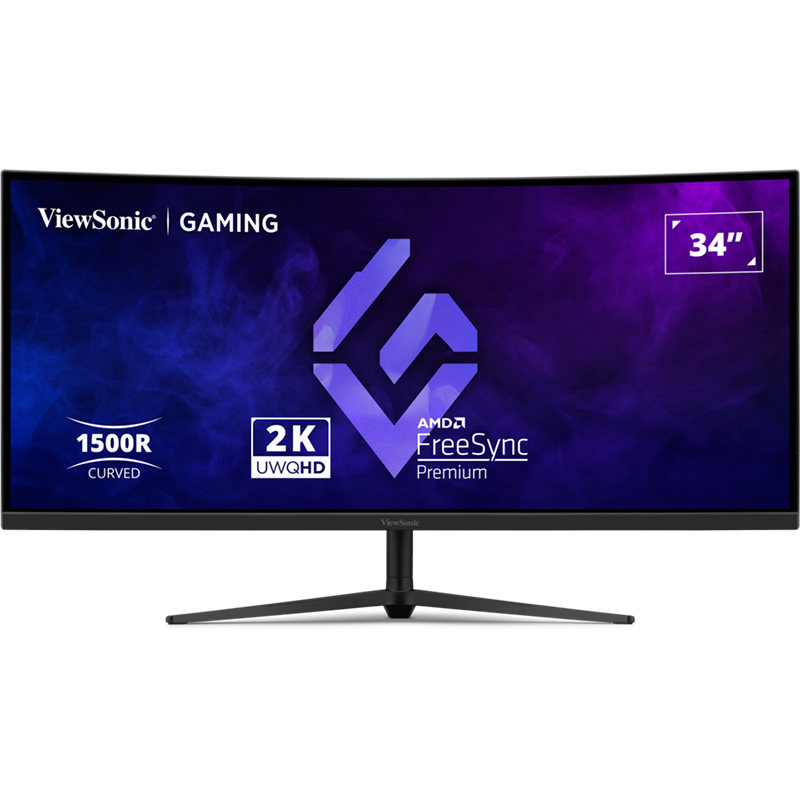 ViewSonic 34in UWQHD VA 180Hz Curved Gaming Monitor (VX3418C-2K)