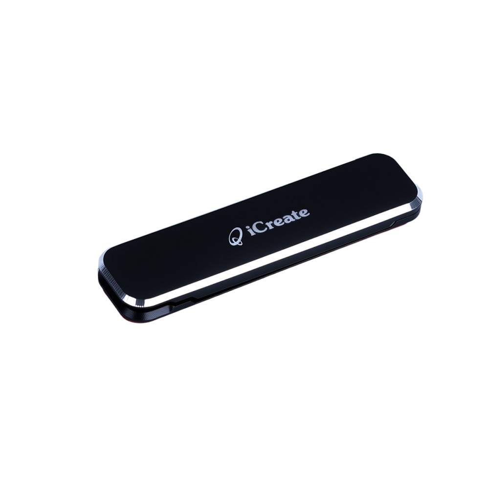 iCreate Ultra-thin Mini Metal Kickstand with Multi-angle Adjustment for Smartphones - Black