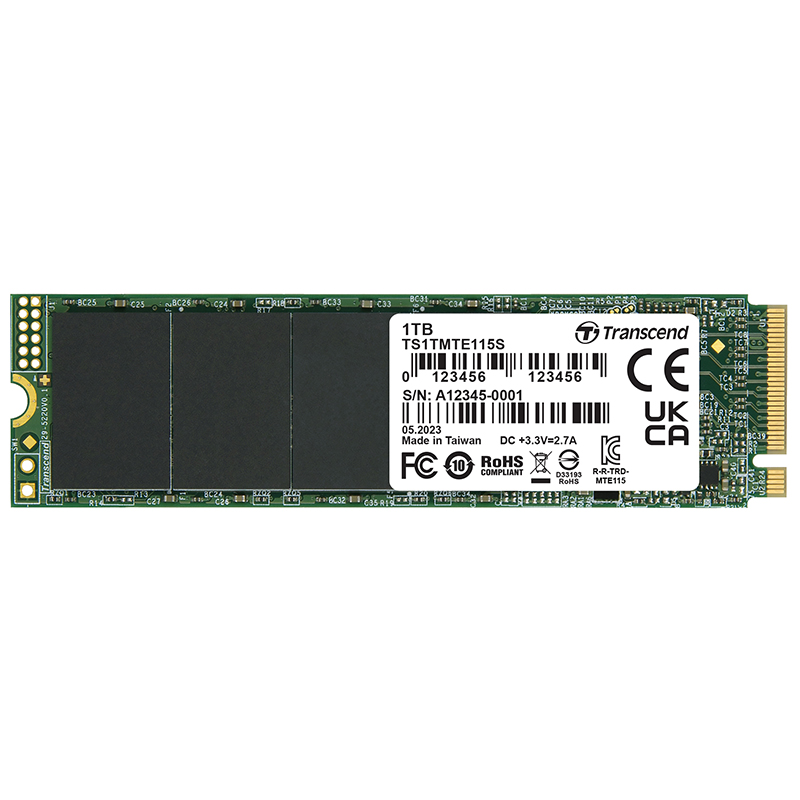 Transcend 1TB TS1TMTE115S PCIe M.2 2280 SSD
