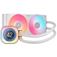 Corsair iCUE Link Titan 240 RX LCD AIO Liquid CPU Cooler - White (CW-9061025-WW)