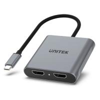 Display-Adapters-Unitek-USB-C-to-Dual-HDMI-4K-Adapter-Space-Grey-V1404B-5