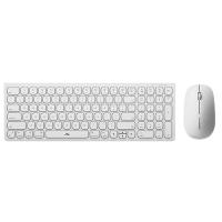 Alogic Echelon Compact USB-C Rechargeable Wireless Mouse and Keyboard Combo for Mac - White (ASKBT2MCWH)