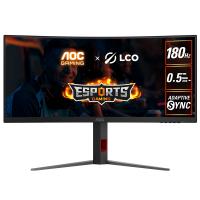 AOC 34in WQHD 180Hz Fast VA Adaptive Sync Curved Gaming Monitor (CU34G4)