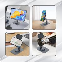 Phone-Holders-iCreate-Rotating-Metal-Holder-Stand-Foldable-Adjustable-for-Phone-and-Tablet-Grey-19