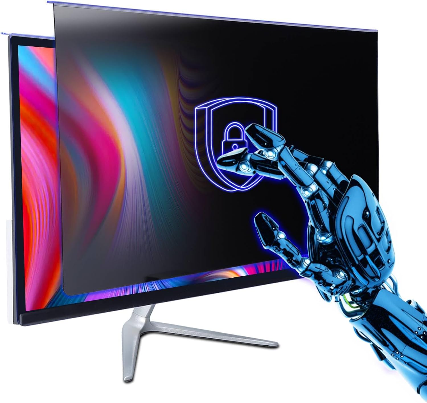 Computer Privacy Screen Filter 24" Monitor Privacy Screen Protector for 16:9 Aspect Ratio Monitor,Eye Protection Anti Glare Blue Light Screen Protecto