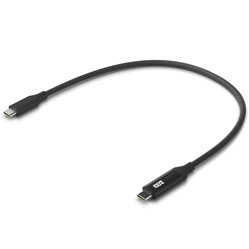 Ubiquiti USB-C Cable with Charge Display 0.3m (UACC-Cable-USB-100W-0.3M-BK)