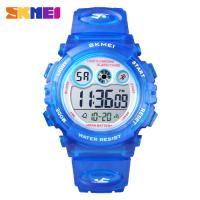 Smart-Watches-Multi-functional-waterproof-children-s-watch-with-colorful-LED-luminous-transparent-case-personalized-student-electronic-watch-1451-dark-blue-2
