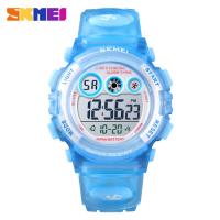 Smart-Watches-Multi-functional-waterproof-children-s-watch-with-colorful-LED-luminous-transparent-case-personalized-student-electronic-watch-1451-light-blue-2