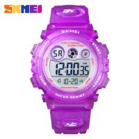 Smart-Watches-Multi-functional-waterproof-children-s-watch-with-colorful-LED-luminous-transparent-case-personalized-student-electronic-watch-1451-purple-2
