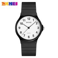 Student leisure simple quartz watch fashion trend couple waterproof watch 1419-black white digit
